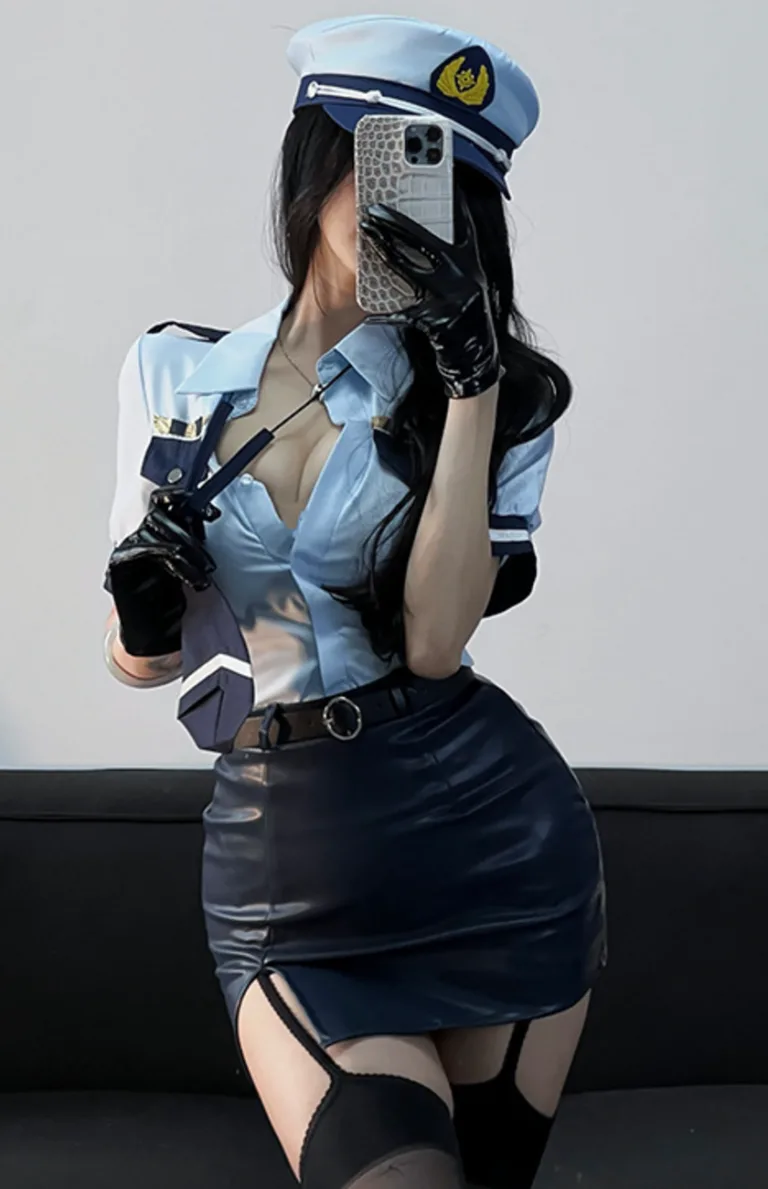 Sexy Navy Police Cosplay Lingerie Costume Set